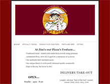 Tablet Screenshot of jimspizzafortlangley.com